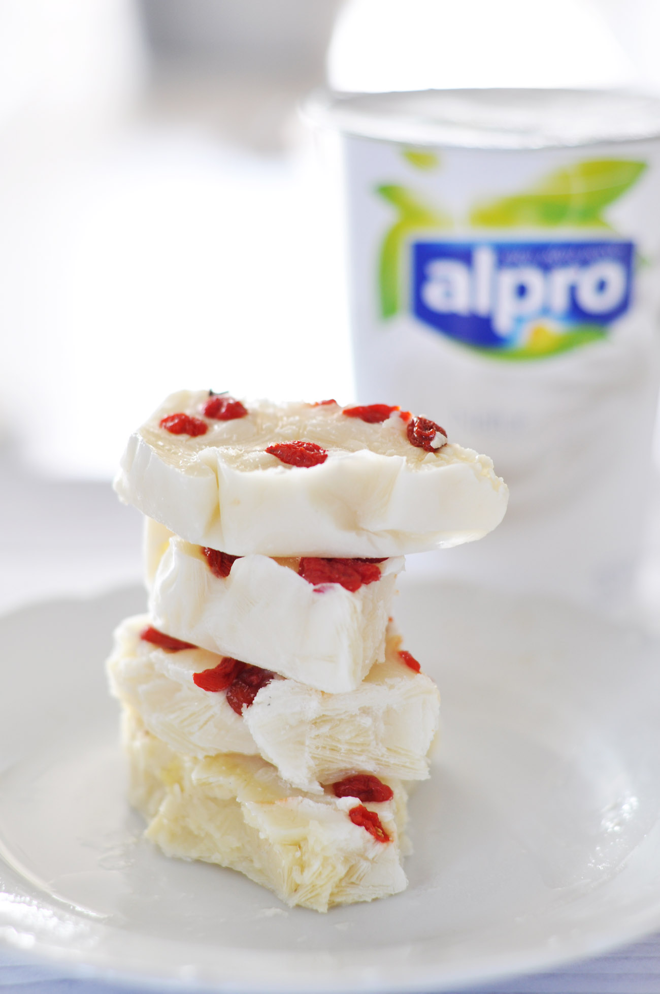 Joghurt Eis Riegel mit Alpro Sojajoghurt 3