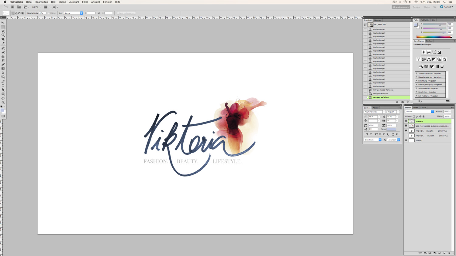 Blog Logo in Handschrift Schritt 7