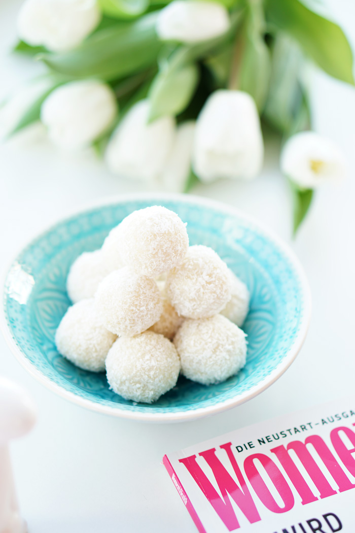 Gesunde vegane Raffaello – healthy vegan coconut balls