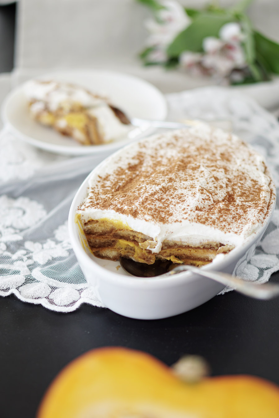 Leichtes Kuerbis Tiramisu mit Joghurt ohne Ei 2