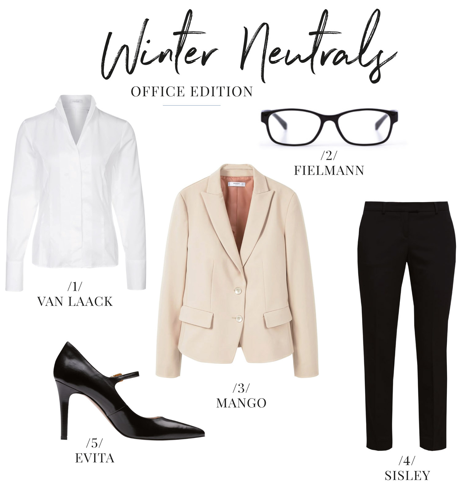 Fashion Inspiration Winter Neutrals Office Edition