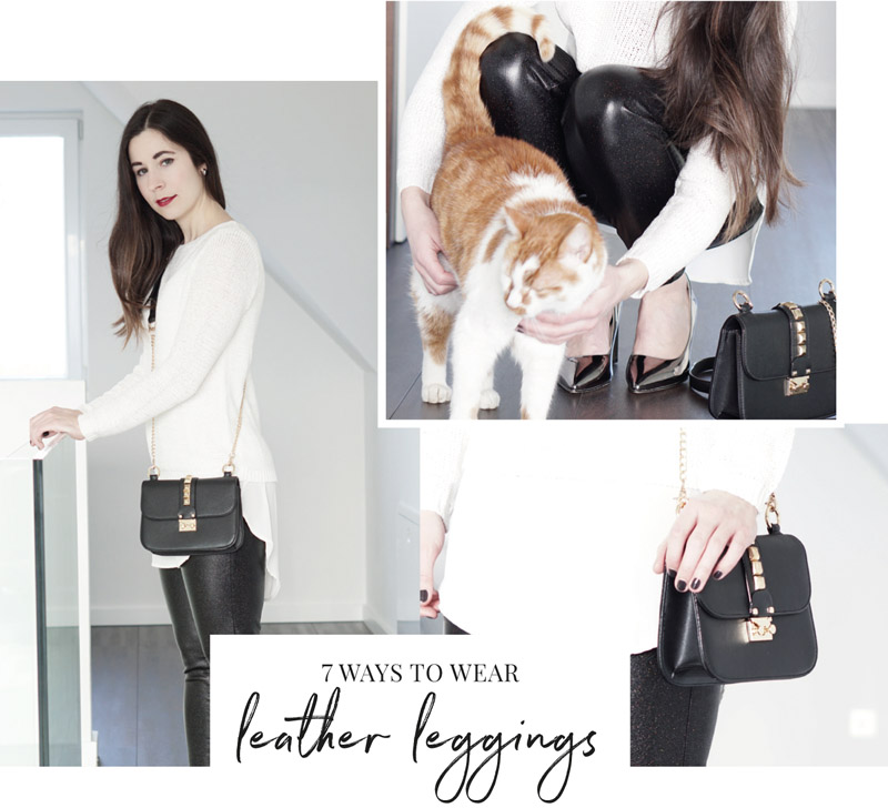 7 Ways to wear: Leder Leggings