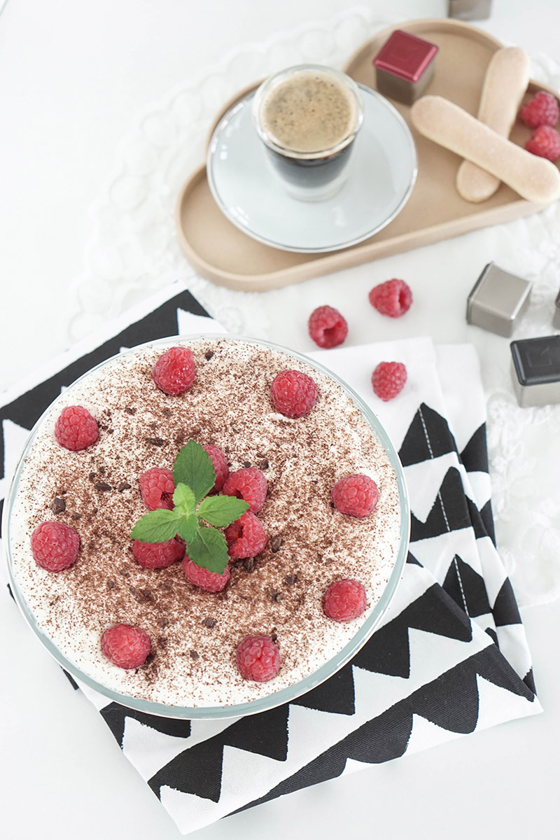 Mein Rezept fuer den Sommer – Leichtes Tiramisu mit Himbeeren