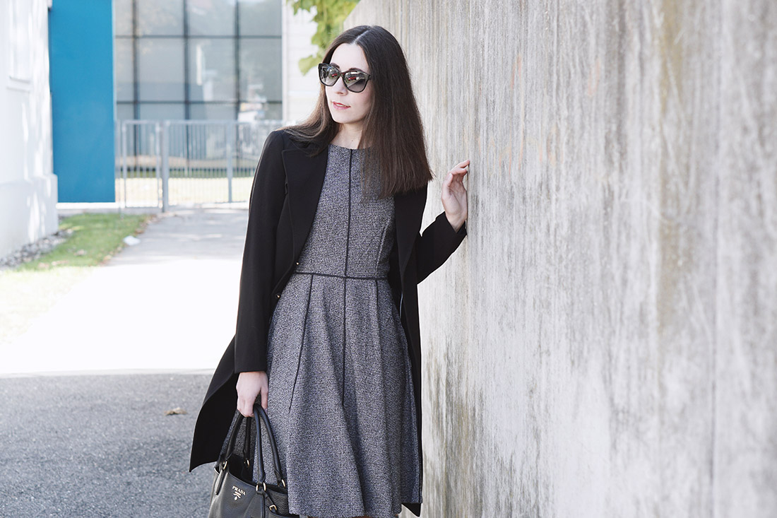 Business Style Blog Herbsttrend Tweed Kleid – So kombinierst du ein Tweedkleid auf zwei verschiedene Arten
