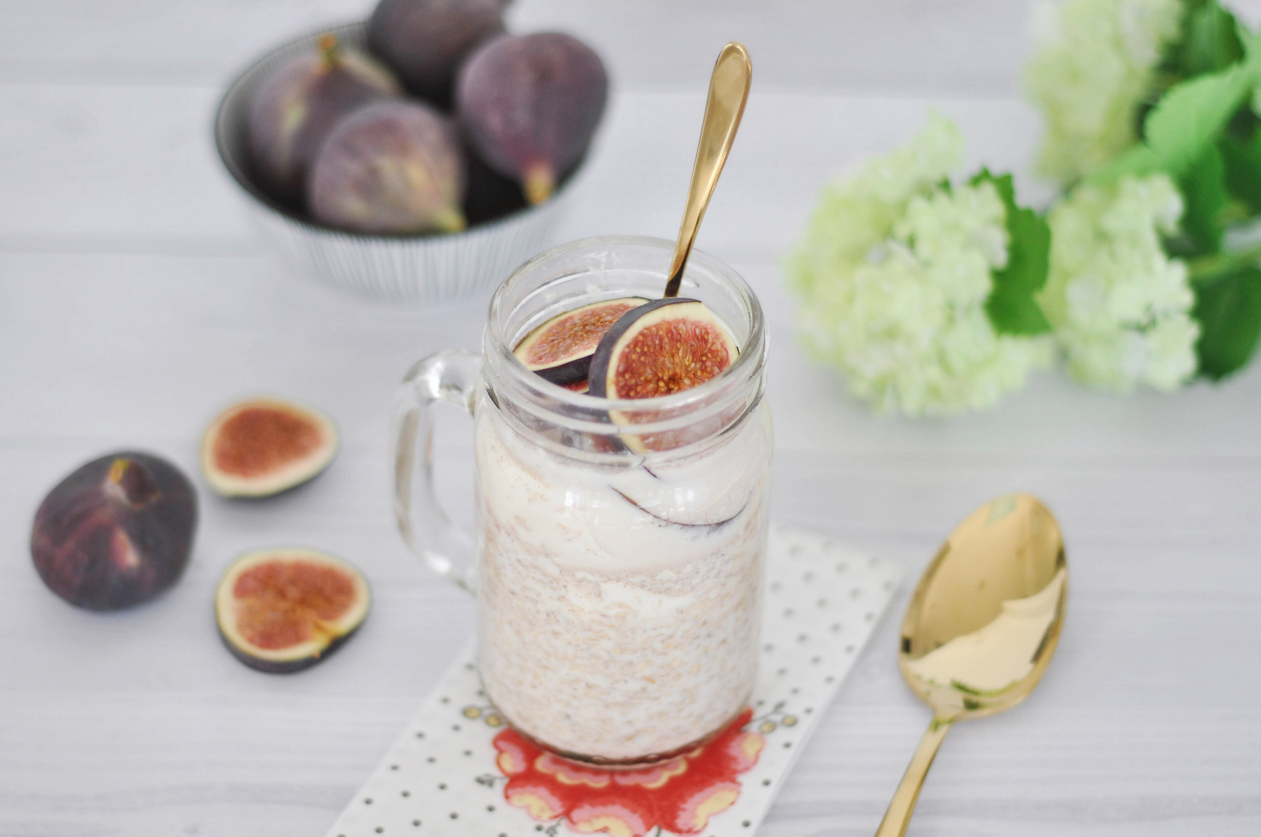 Gesundes Frühstück fürs Büro: Proats mit Feigen