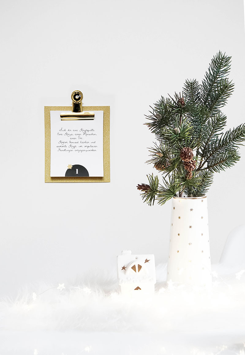 DIY Achtsamkeits Adventkalender selber machen