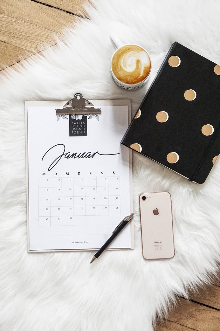 Meine Kalender 2018 zum Ausdrucken für dich - My Mirror World