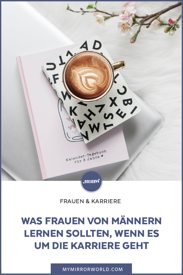 Obwohl ich immer dafür plädiere, dass wir Frauen unsere geschlechtsspezifischen Vorteile durchaus für uns nützen sollen – zum Beispiel, wenn es um Einfühlungsvermögen oder Empathie geht – gibt es durchaus Dinge, die wir Frauen von Männern lernen sollten, wenn es um unsere Karriere geht. Mehr Tipps zu den Themen Frauen, Selbständigkeit, Karriere, Zeitmanagement, Büromode, Büroaltag, Produktivität, Work-Life-Balance, Motivation und Organisation findest du bei mir am Blog.