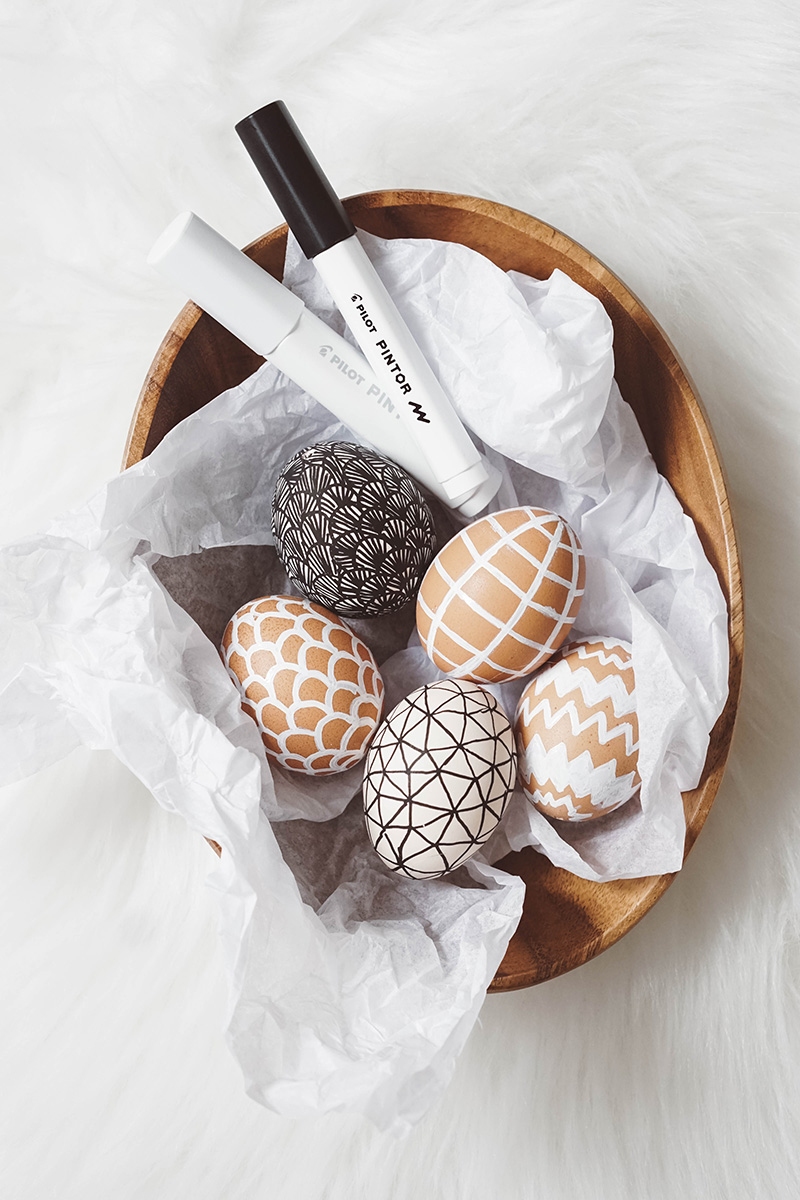 DIY Osterdeko - Ostereier bemalen mit den Pintor Stiften von Pilot