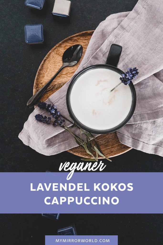 veganer Lavendel Kokos Cappuccino