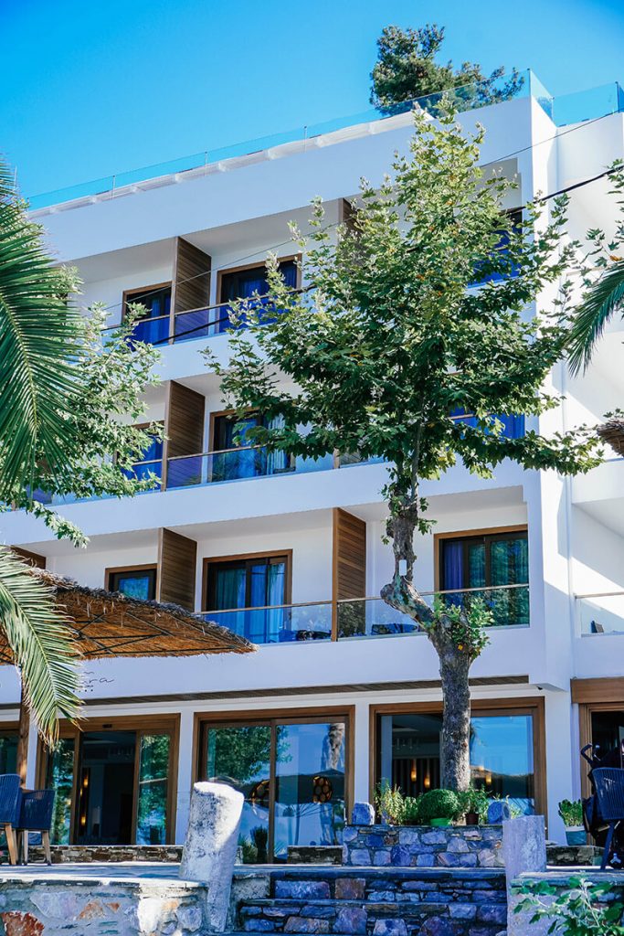 Die griechische Insel Skopelos. Das Hotel Natura Boutique in Loutraki