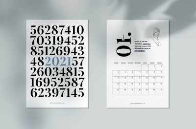 Kalender 2021 zum Ausdrucken Calendar 2021 Printable